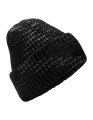 Beanie Chunky Knitted Patch Beechfield B330R Midnight Haze